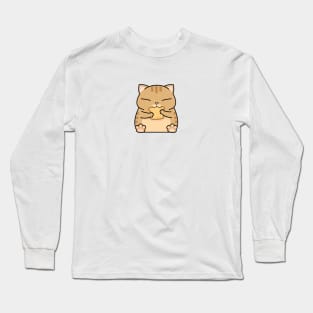 Ginger Chubby Cat Toast Long Sleeve T-Shirt